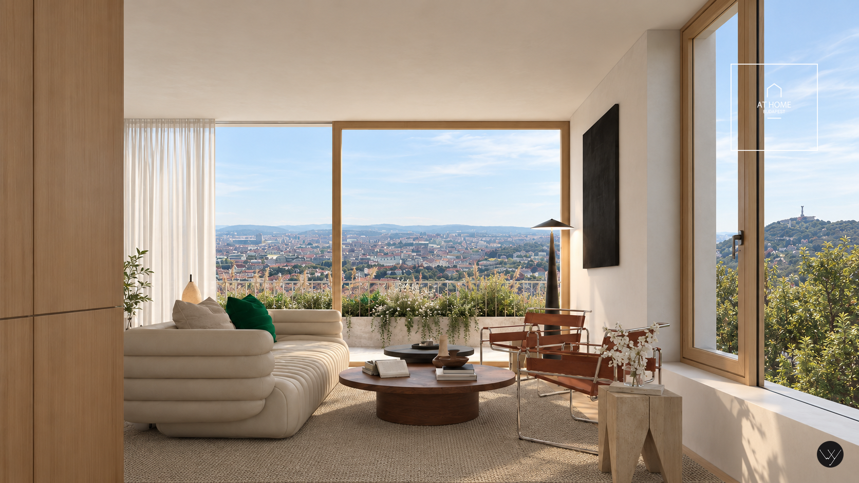 Exclusive Penthouse with City Views, a Private Roof Terrace and Distinctive Design in Mártonhegy