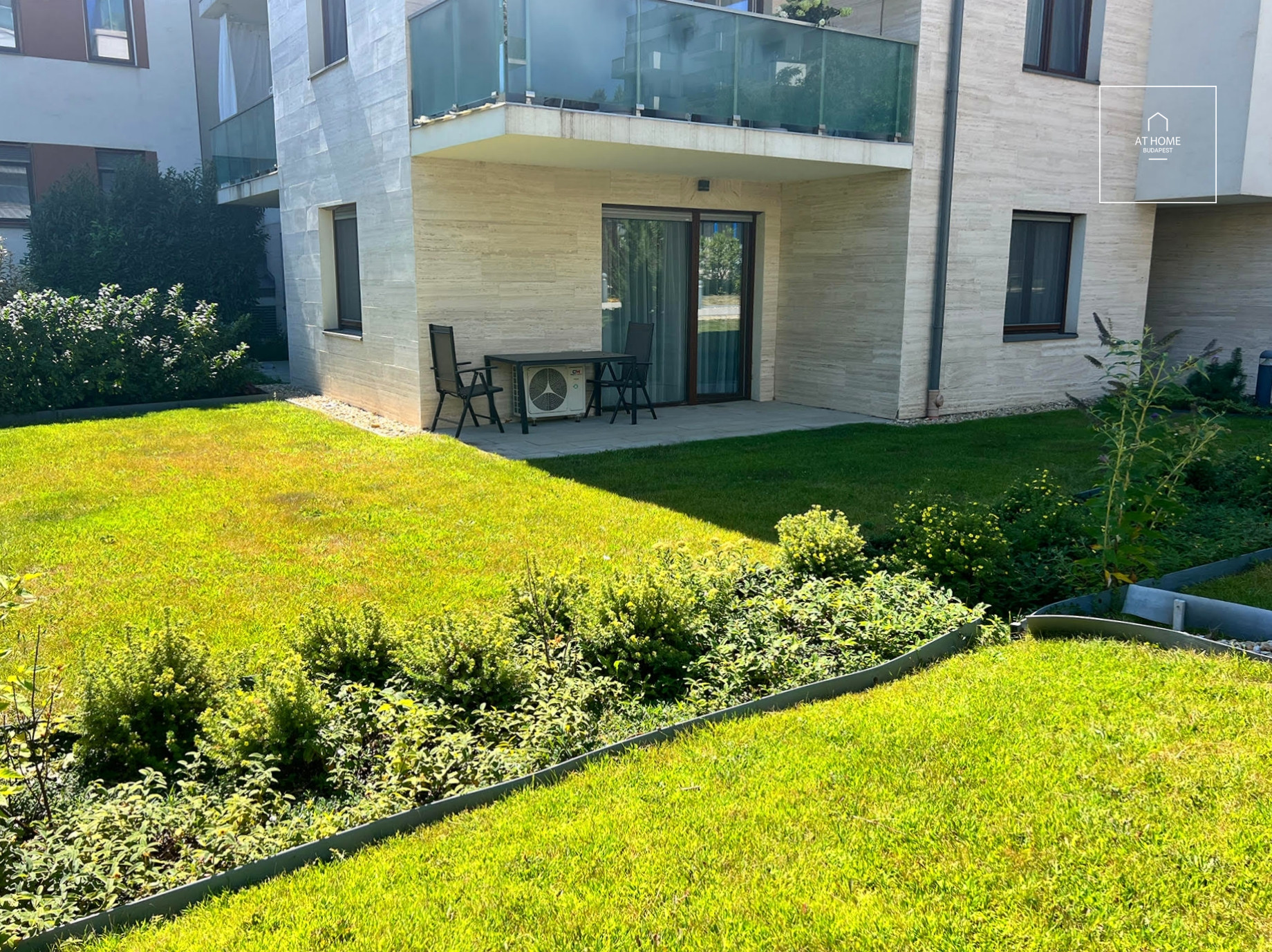 Modern apartment with a terrace  and private garden for sale in the 12th District