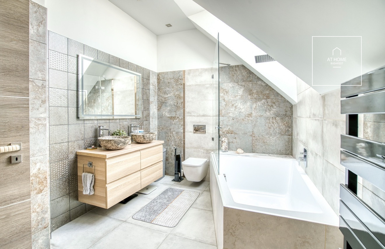 Panoramic Penthouse with Private Garden for Rent in Budapest’s District III