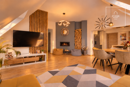 Panoramic Penthouse with Private Garden for Rent in Budapest’s District III