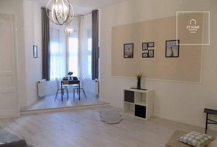 In the 5th district of Budapest, a 90 sqm apartment is for sale with a magnificent view of the Danube and Gellert Hill.