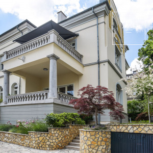 Stunning apartment in villa with garden and views for rent Budapest II. district, Rózsadomb