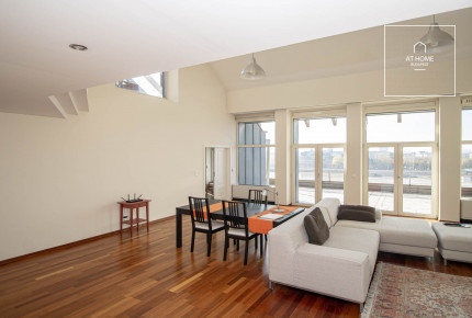 Penthouse apartment with huges terrace overlooking the Danube Budapest IX. district, Millenium City Center